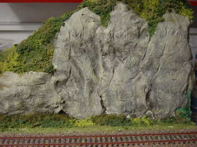 Felswand aus Latexformen